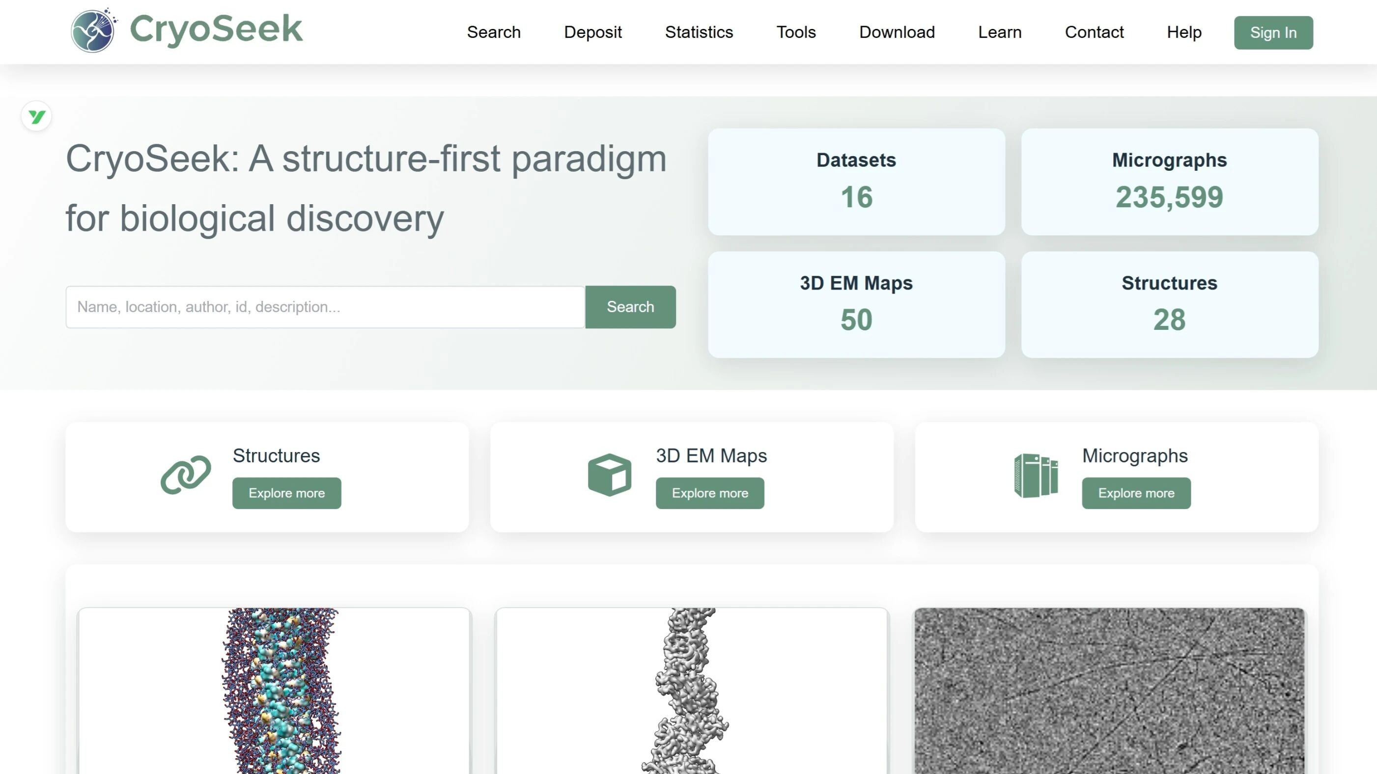 绘制“生命暗物质”新世界的航海图：CryoSeek数据库发布，引领结构先导的生物学发现新范式
